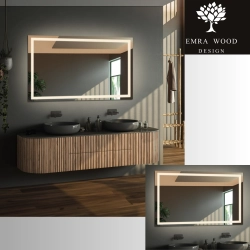 Lustro prostokątne z podświetleniem - EMI LED